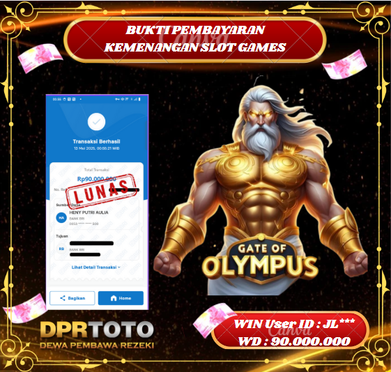 KEMENANGAN BESAR SLOT OLYMPUS Rp 90.000.000 - LUNAS